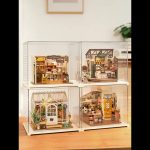 glass-showcase-for-dollhouse-miniatures Clear glass-style showcase for dollhouse miniatures interior detail view
