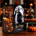 gothic-miniature-bookshelf-insert-with-eerie-details Gothic miniature bookshelf insert featuring shadowed corners and eerie architectural details