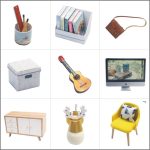 hand-assembled-miniature-house-sunroom-craft-with-interior-accessories Hand-assembled miniature house sunroom with interior accessories and soft textiles