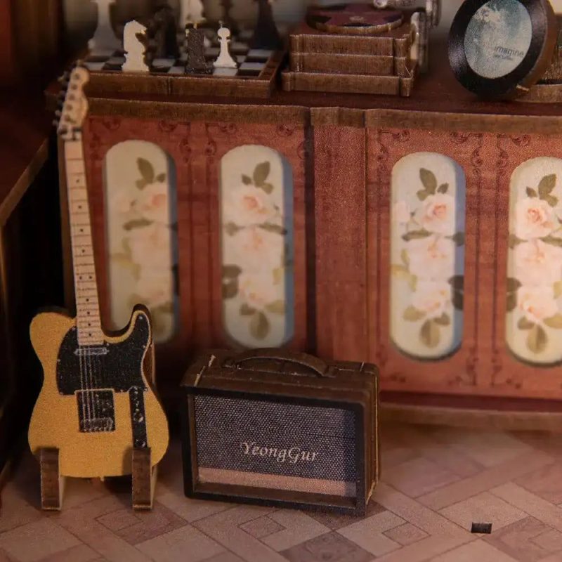 handcrafted-bookshelf-insert-diorama-with-cozy-atmosphere handcrafted bookshelf insert diorama with cozy vintage atmosphere