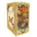 handcrafted-bookshelf-insert-showcasing-insect-specimen-art Handcrafted bookshelf insert showcasing naturalist study with insect specimen art