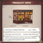 handcrafted-coffee-shop-bookshelf-miniature-for-book-lovers Handcrafted coffee shop bookshelf miniature with vintage signage for book lovers