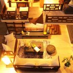 handcrafted-miniature-diy-dollhouse-interior-set handcrafted miniature dollhouse interior set with wood panels and furniture