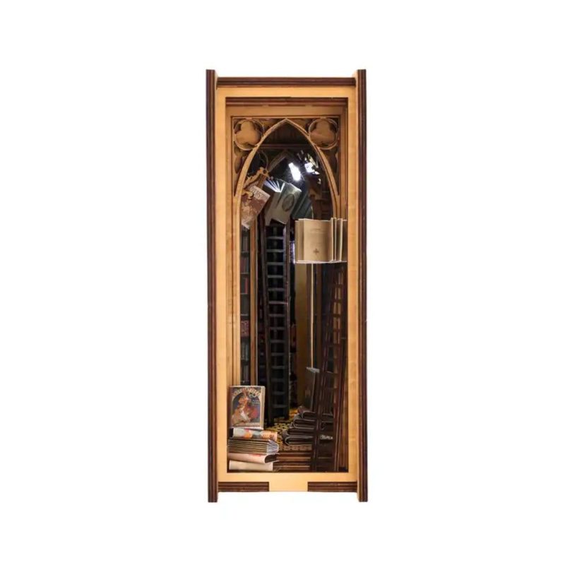 handcrafted-miniature-library-insert handcrafted miniature library insert