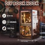 handcrafted-mystery-diorama-for-bookshelf-with-floral-accents Handcrafted mystery diorama for bookshelf featuring floral accents and case files