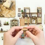 handcrafted-rural-diary-book-nook-display Handcrafted rural diary book nook display with laser-cut wood panels