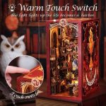 handcrafted-shelf-insert-with-warm-ambient-lighting handcrafted DIY shelf insert with warm amber ambient hearth lighting