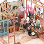 Handcrafted style mini greenhouse craft for collectors hand-painted details