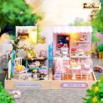 handcrafted-tiny-dollhouse-room-scene handcrafted tiny dessert room scene from DIY miniature kit