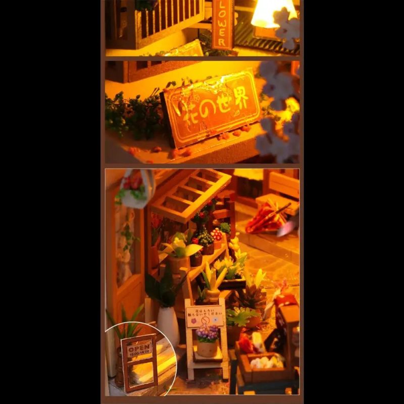 handmade-book-nook-kit-with-heart-details Handmade book nook kit with heart details: rainbow scene for readers