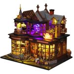 handmade-diorama-treasure-house-with-soft-led-lighting Handmade diorama treasure house with soft LED lighting and multi-material details