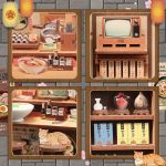 handmade shelf vignette of a tiny ramen eatery