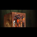 illuminated-mini-bookshelf-scene-with-ring Illuminated mini bookshelf scene with ring motif and LED lighting
