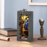 illuminated-miniature-house-diorama-for-book-lovers illuminated miniature house diorama for book lovers