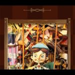 intricate-wooden-puppet-theater-book-shelf-insert Intricate wooden puppet theater book shelf insert