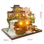 japanese-bonsai-and-house-miniature-zen-sandbox Japanese bonsai and house miniature zen sandbox