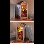 literary-diorama-rainbow-scene-for-reading-nook Literary diorama rainbow scene for reading nook: book shelf insert art