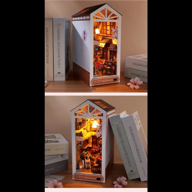 literary-diorama-rainbow-scene-for-reading-nook Literary diorama rainbow scene for reading nook: book shelf insert art