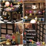 lunar-themed-tiny-house-diy-kit-with-lights Lunar-themed tiny house DIY kit with soft glow from window detail
