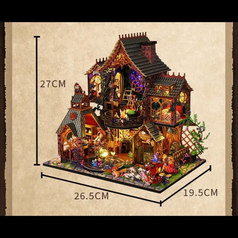 magical-fairy-house-diy-assembly-kit-illuminated-by-led-lighting Magical fairy house DIY assembly kit illuminated by warm LED lighting from inside
