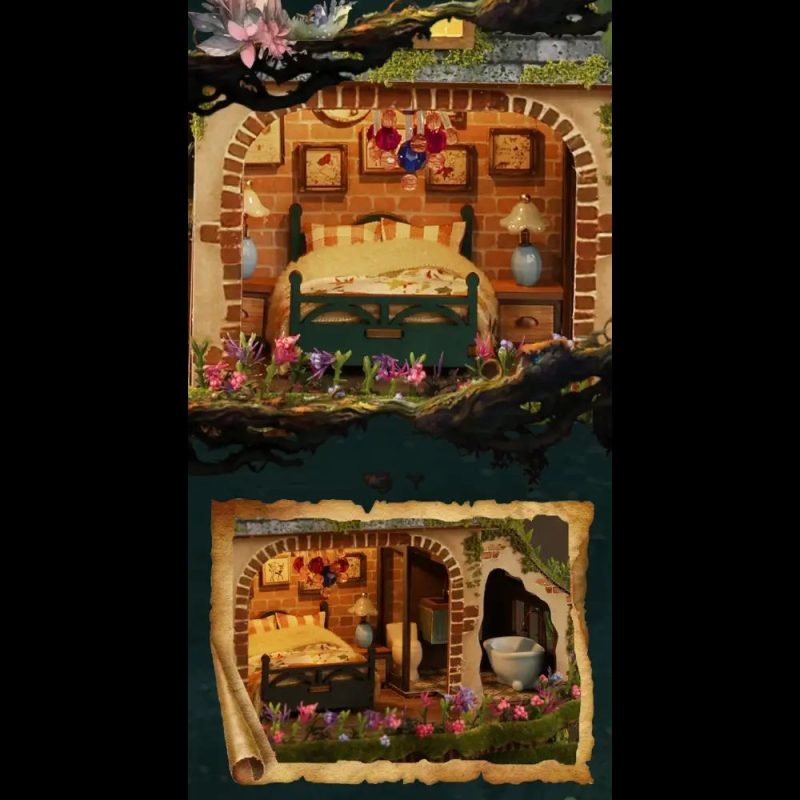 mini-hobby-cottage-assembly-set-with-integrated-led-decoration mini hobby cottage assembly set with integrated LED decoration
