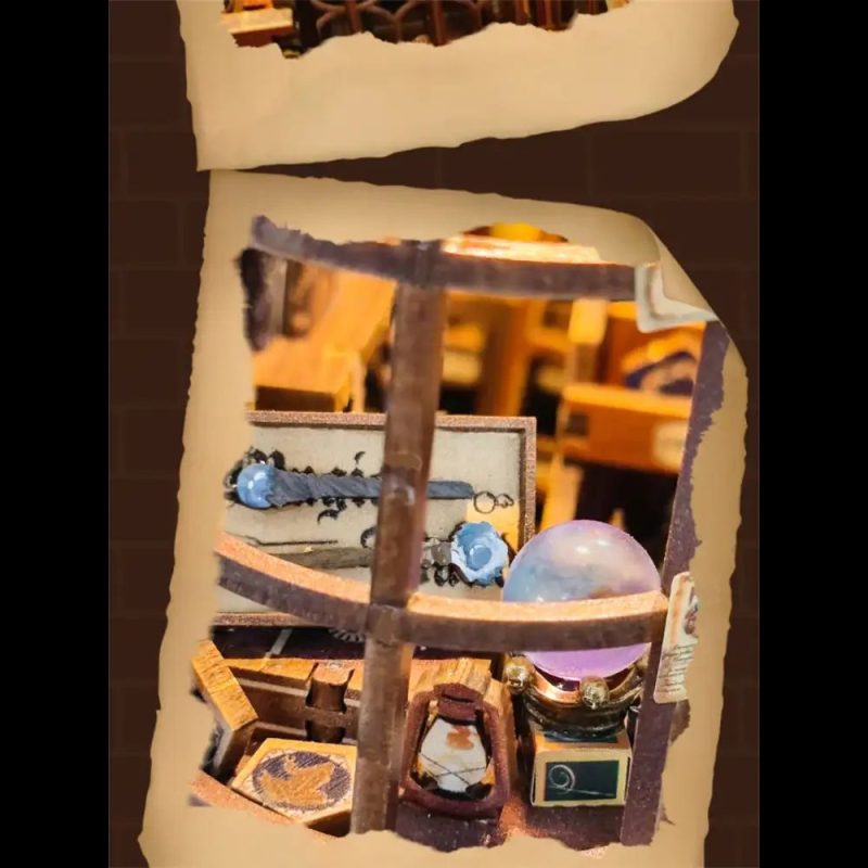 miniature-apothecary-and-wand-shop-scene Miniature apothecary and wand shop scene