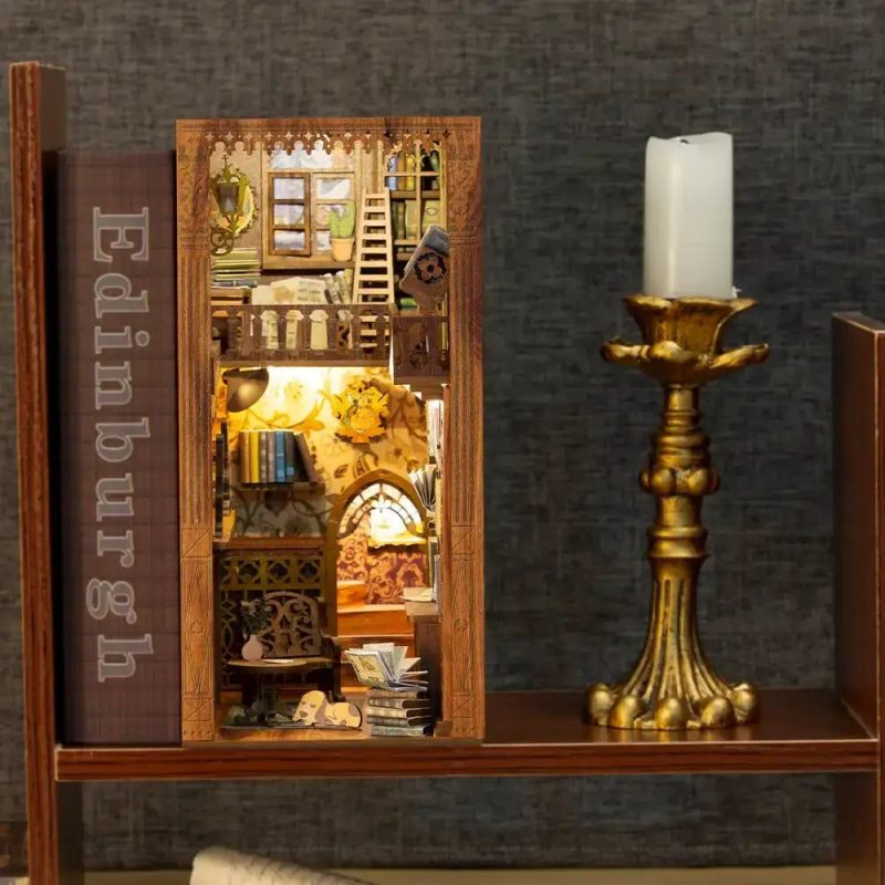 miniature-bookstore-book-nook-diorama-with-shelves-and-tiny-books miniature bookstore book nook diorama with floor-to-ceiling shelves and tiny books