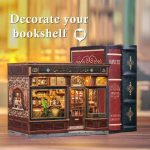 miniature-corner-coffee-shop-book-nook-diorama Miniature corner coffee shop book nook diorama with LED lighting