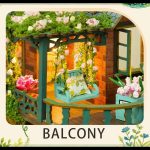 miniature cottage scene wooden craft set