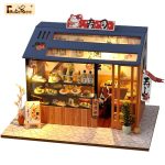 miniature-dollhouse-shop-assembly-kit Miniature dollhouse shop kit: step-by-step assembly guide showing build progression and placement