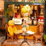 Miniature eatery craft kit with accessories wine bar and outdoor patio