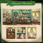 Miniature floral alley bookshelf decoration