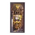 miniature-galaxy-bookshelf-vignette-for-home-bathroom miniature galaxy bookshelf vignette for home bathroom