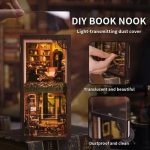 miniature-rose-decor-housed-in-a-detective-agency-shadow-box Miniature rose decor inside a detective agency shadow box shelf insert