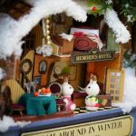 miniature-shadow-box-stage-with-tiny-props-and-lighting miniature shadow box stage with tiny props and warm-white LED strip lighting