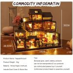 Yaquan Court miniature dollhouse living room scene with detailed miniature decor
