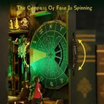 mystical-tarot-diorama-bookshelf-insert Mystical tarot diorama bookshelf insert with warm LED lighting