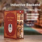 paris-cathedral-diy-bookshelf-insert-model Paris cathedral DIY bookshelf insert model between novels