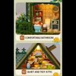 rustic wooden fairy cottage for tabletop