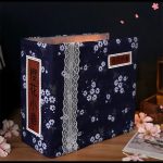 sakura-petals-lined-alley-miniature-scene-for-shelves Sakura petal-lined alley miniature scene for shelves showing full assembled depth