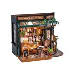 Scale model restaurant craft set for collectors 297 laser-cut pieces