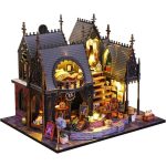 scale-model-tiny-house-craft-for-hobby-model-making Scale model tiny house craft built from laser-cut wood for hobby model making