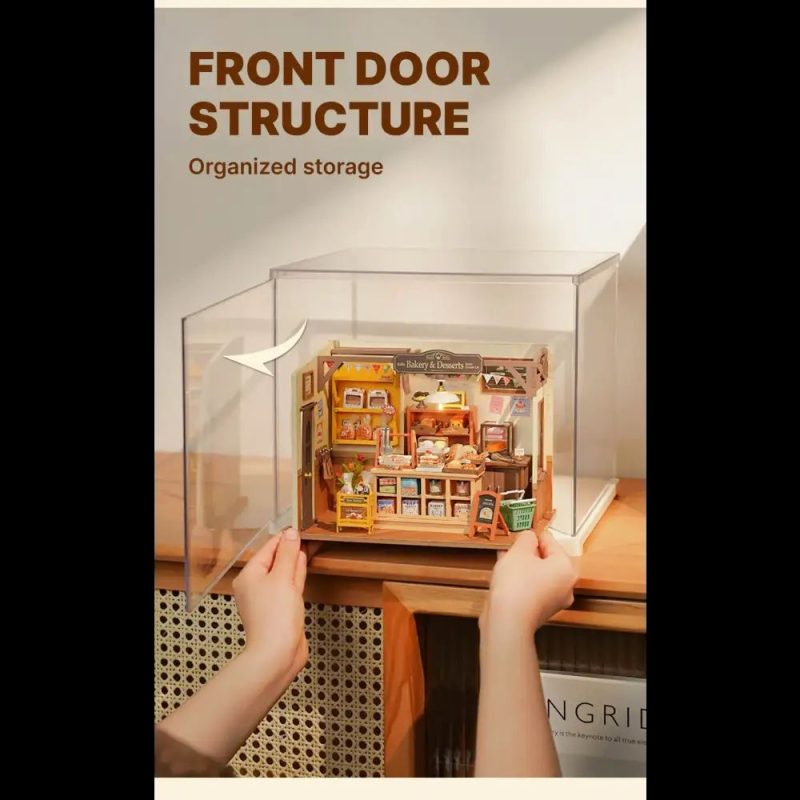 shadow-box-display-for-dollhouse-miniature-scenes Shadow box display for dollhouse miniature scene with painted interior visible