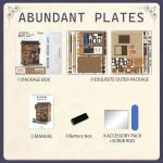 shelf insert miniature Japanese street food shop diorama side view