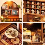 small-dollhouse-tea-shop-with-intricate-details Small dollhouse tea shop showcasing hand-assembled intricate details and protective dust cover