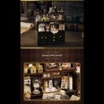 small scale coffee shop scene for book lovers