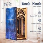 space-diorama-book-nook-for-reading-corner space diorama book nook insert for reading corner or desk shelf
