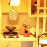 sustainable-bamboo-craft-miniature-home Sustainable bamboo craft miniature home kit with Japanese loft interior