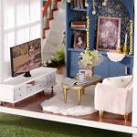 tiny-impressionist-garden-townhouse-craft-project Tiny impressionist garden townhouse craft project with walled flower beds