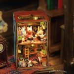 Tiny scale wooden house assembly craft